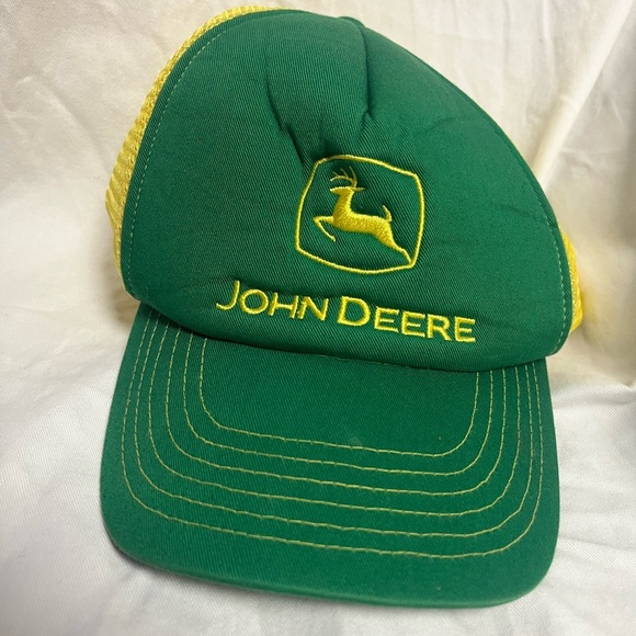 Vintage John Deere Snapback Mesh Trucker Hat Cap by Cary Francis Group - Picture 1 of 3